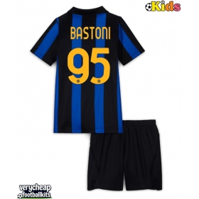 Inter Milan Alessandro Bastoni #95 Replica Home Minikit 2026-27 Short Sleeve (+ pants)